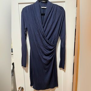 Three Dots Long Sleeve Navy Dress size Small